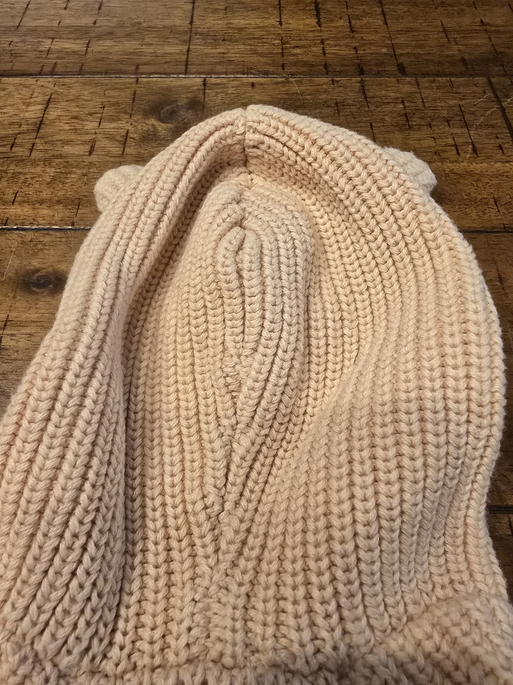 Jamie Kay Peach Knit Hooded Cardigan with Ear Detail - Picture 9 of 10